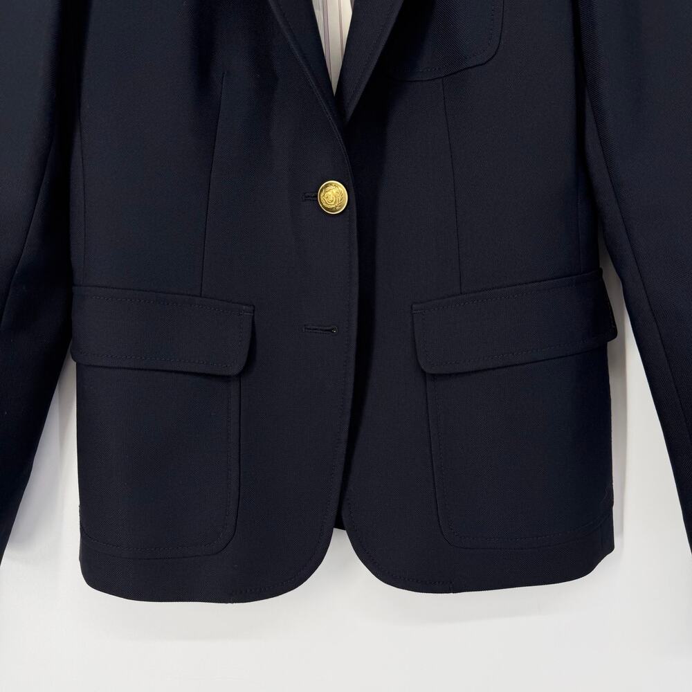 J. Crew Rhodes Blazer 100% Wool Single Breasted Gold Button Jacket Career Preppy - Picture 5 of 13